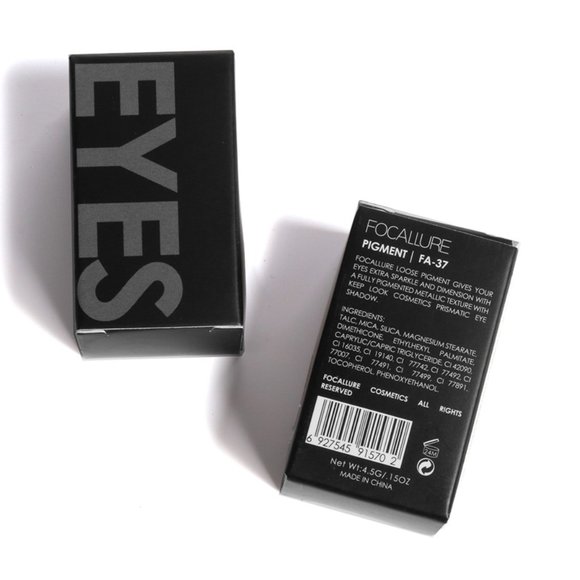 FOCALLURE Loose Glitter Pigments Eye Shadow, #18 Midnight - Picture 5 of 6